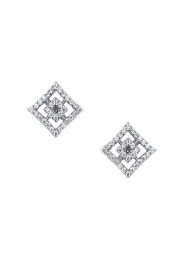 92.5 Sterling Silver Geometric Pendant Necklace Set