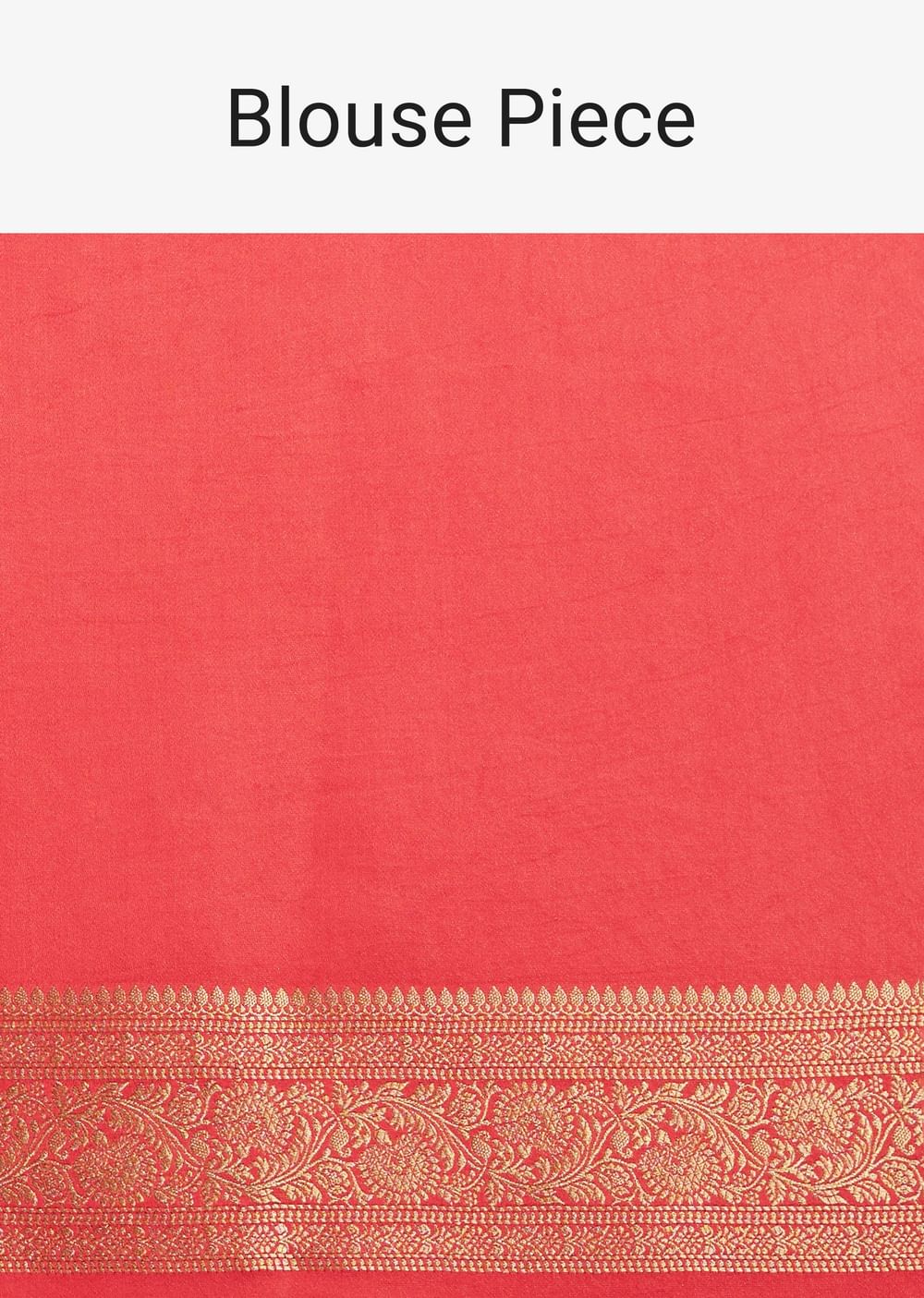 Dusky Orange Tissue Silk Saree With Zari Border And Butti Work