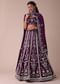 Mulberry Purple Lehenga With Handwork Embroidery