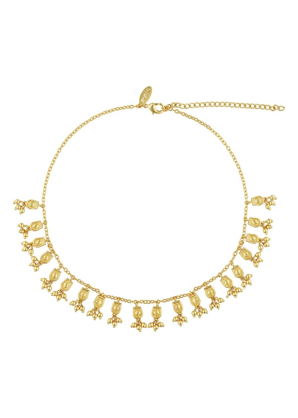 Gold Dangling Charm Anklets Gold Dangling Charm Anklets