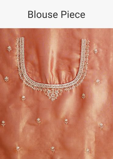 Maroon Silk Embroidered Saree With Heavy Hand Embroidery