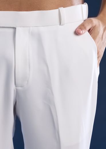 White Indo Western Set For Men With Hand Painted Work