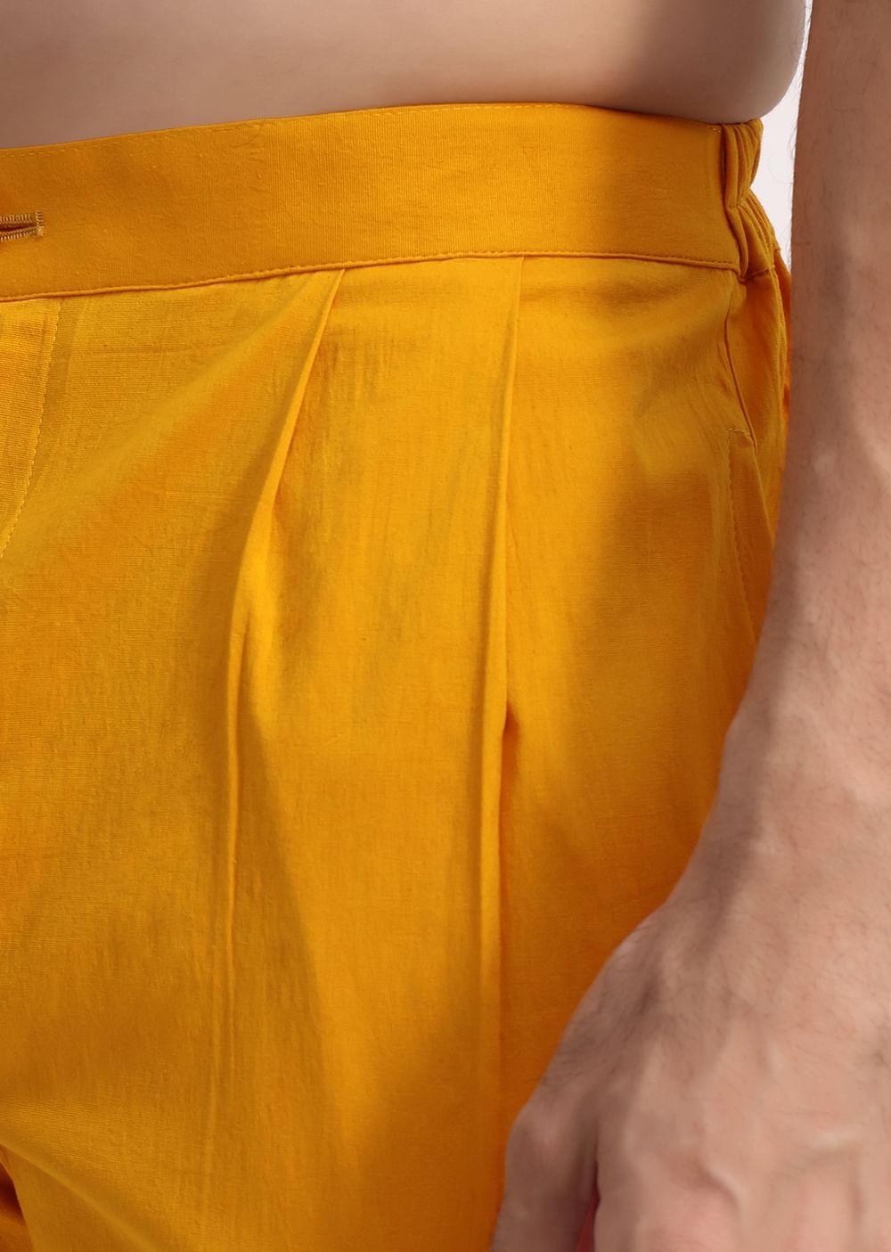 Yellow Shaded Sequin Zipper Kurta With Yellow Pants