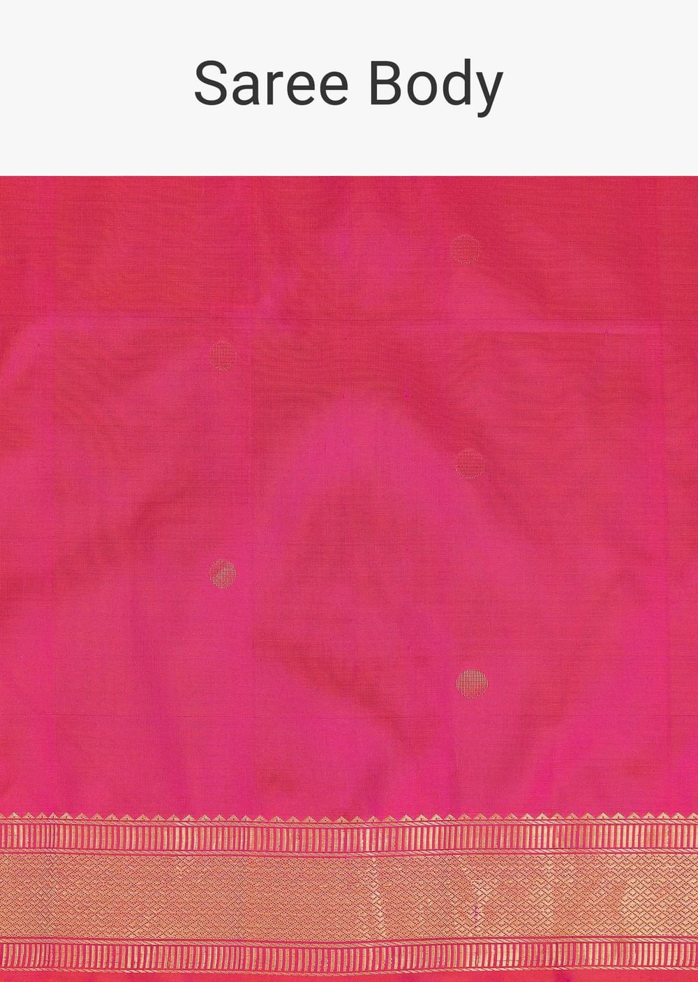 Azalea Pink Silk Saree In Zari Woven Border With Paithani Pallu And Unstitched Blouse