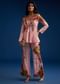 Baby Pink Silk Palazzo Set With Resham Work
