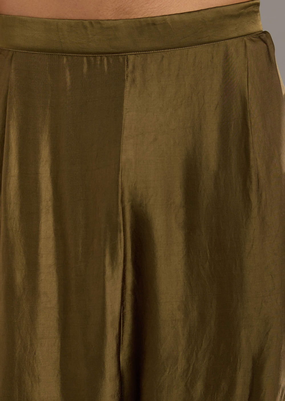 Beige Modal Linen Kurta Jacket Set For Men With Hand Block Ajrakh Print