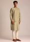 Beige Asymmetric Kurta Set