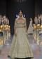 Beige Bridal Lehenga Set In Raw Silk With Corset Bodice And Heavy Embroidery