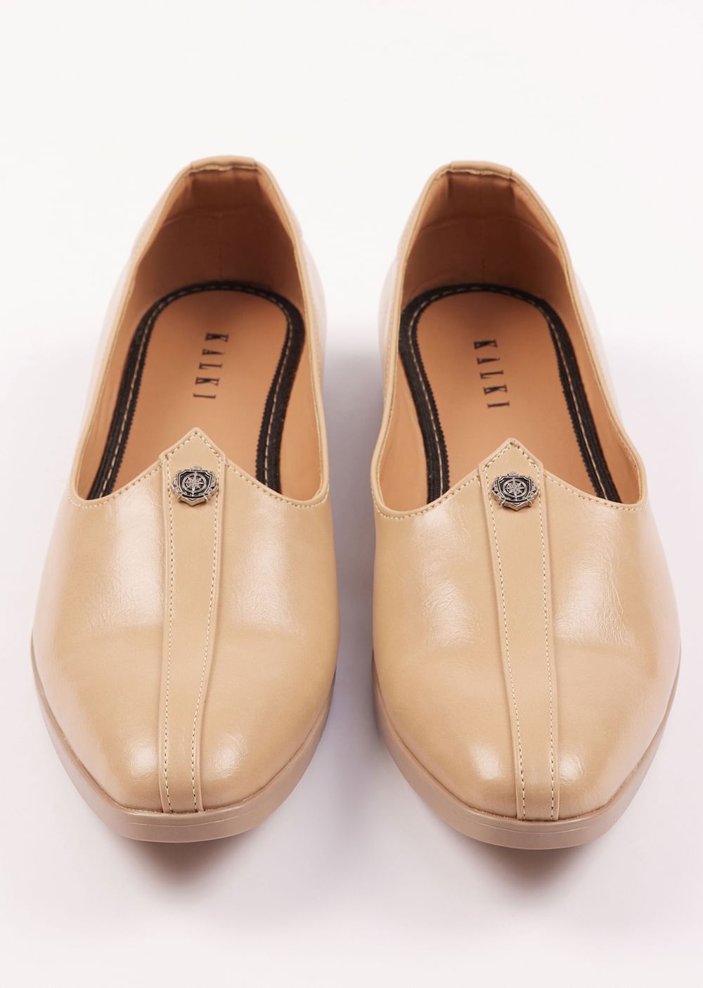 Beige Formal Juttis For Men