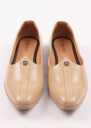 Beige Formal Juttis For Men