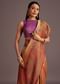 Beige Silk Saree With Traditional Woven Motifs