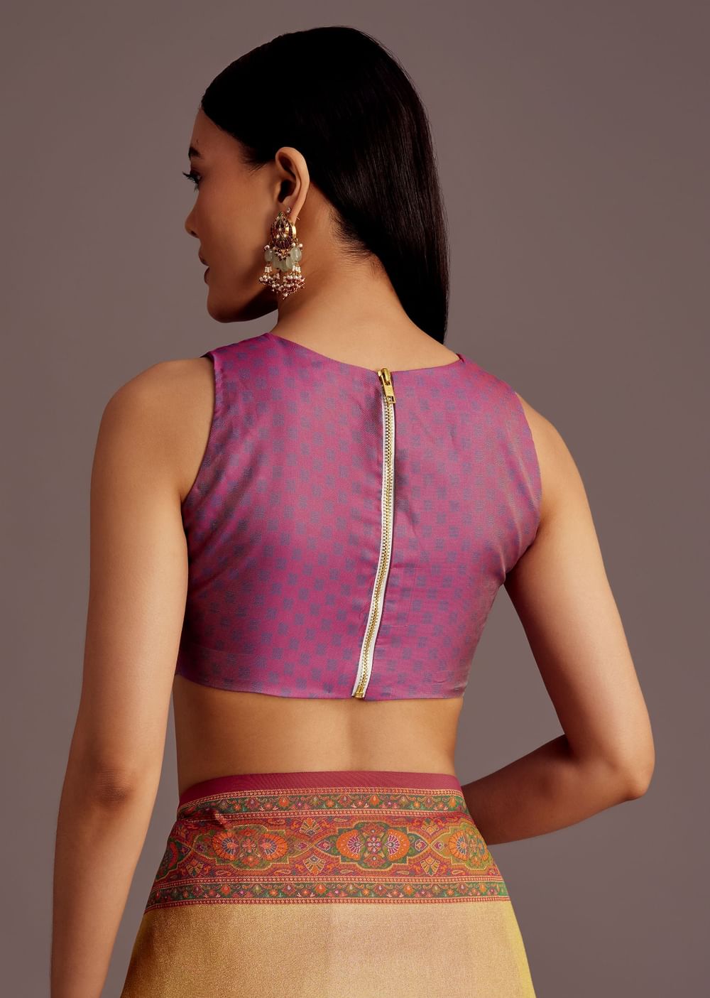 Beige Silk Saree With Traditional Woven Motifs