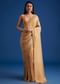 Beige Tissue Silk Saree With Woven Patterns