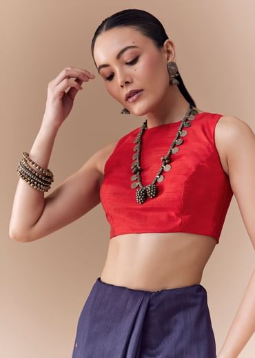 Black Cotton Linen Woven Saree with Blouse Fabric