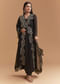 Black Organza Kurta Set With Intricate Zari Embroidery