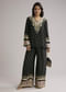 Black Printed Co Ord Set With Kurta And Palazzo