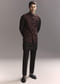 Black Rayon Kurta Jacket Set For Men With Intricate Resham Work