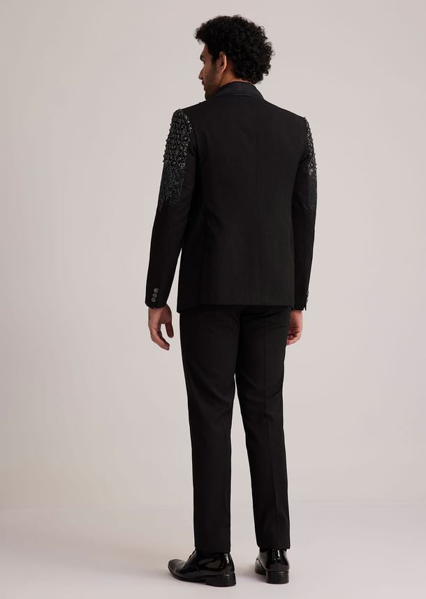 Black Embellished Tuxedo