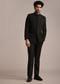 Black Embroidered Rayon Jodhpuri Suit