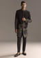 Black Indo Western Set For Men With Heavy Hand Embroidery
