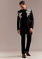 Black Indo Western Set For Men With Multicolour Embroidery