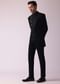 Black Fusion Jodhpuri Suit With Intricate Embroidery