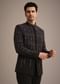 Black Indowestern Set With Cutdana Work