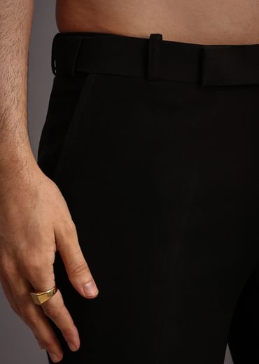 Black Jodhpuri Kurta Set With Handwork