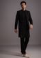 Black Jodhpuri Kurta Set With Handwork