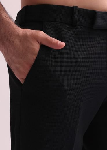 Black Lapel Hand Embroidered Tuxedo With Shirt And Pants