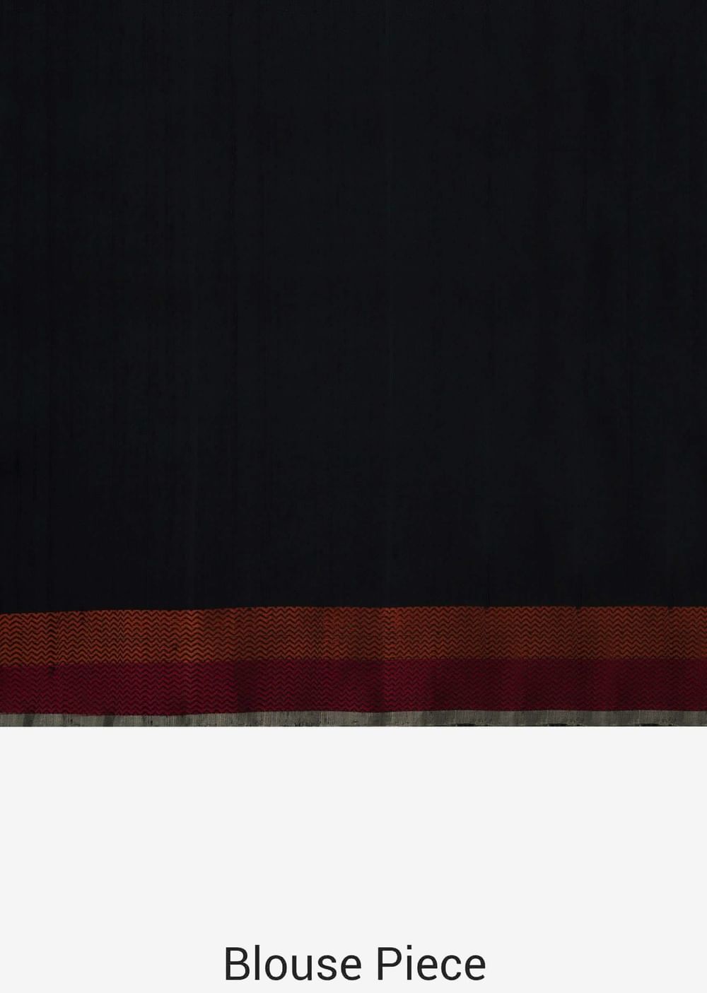 Black saree in silk beautified in weaved embroidery only on Kalki