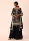 Black Sequin Embroidered Kurta Sharara Set