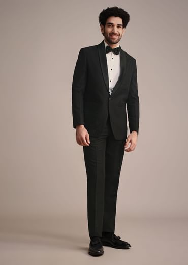 Black Tuxedo With Hand Work