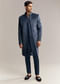 Blue Suede Indo Western For Men With Aari Embroidery