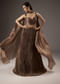 Brown Banarasi Silk Bridesmaid Lehenga
