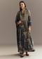 Brown Muslin Printed Anarkali Suit