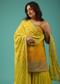 Chrome Yellow Sharara Suit With Embroidery