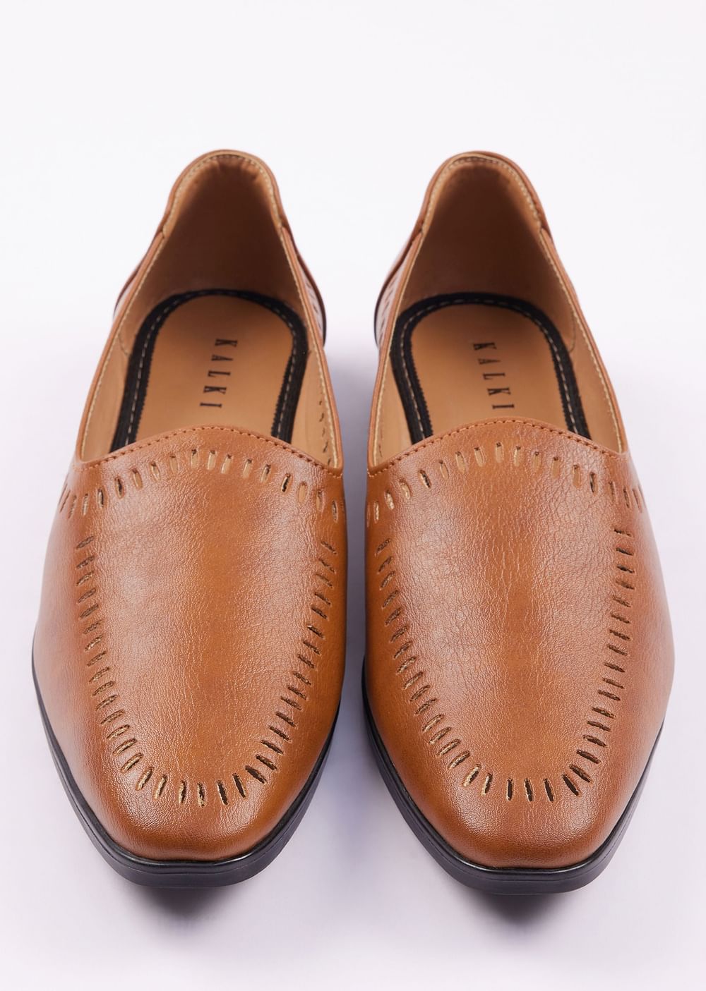 Classic Brown Ethnic Juttis For Men