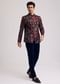 Coffee Brown Velvet Jodhpuri Set With Floral Embroidery