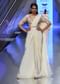 Cream Ready Pleated Saree With Multi Colored Floral Hand Work On The Blouse