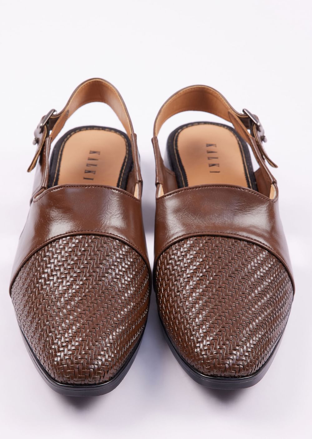 Dark Brown Ethnic Juttis For Men