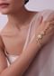 Delicate Gold Finish Hath Phool With Kundan Work