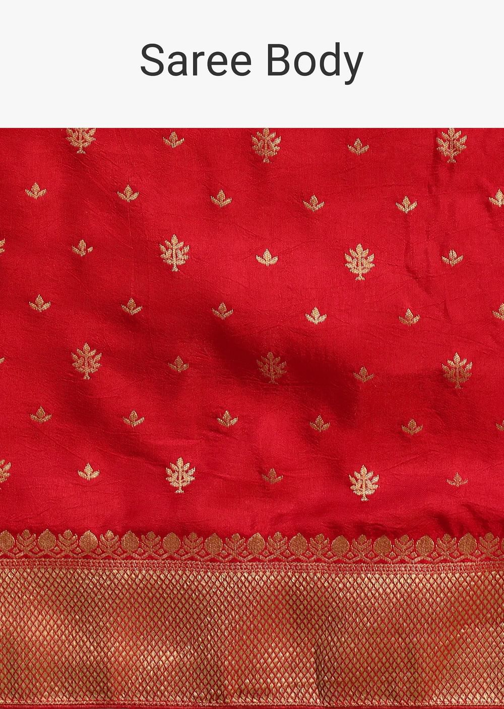 Dola Silk Red Bandhani Saree With Meenakari Border Pallu And Unstitched Blouse