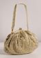 Double Toned Sequins Embroiderd Festive Handbag In Raw Silk