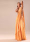 Dusky Peach Pre Stitched Saree With Embroidered Blouse