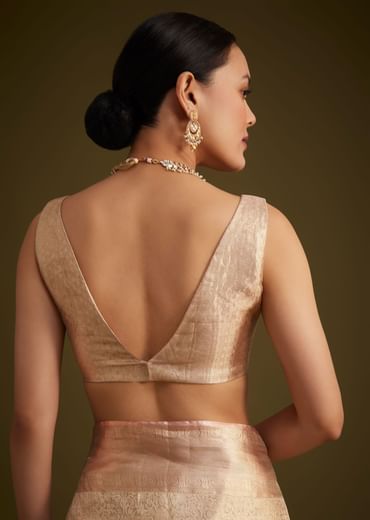 Dusty Pink Kanjivaram Silk Saree