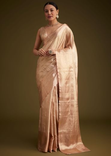 Dusty Pink Kanjivaram Silk Saree