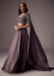 Elegant Purple Lehenga With Double Circular Flare