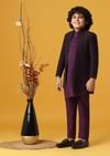 Elegant Embroidered Sherwani Set For Boys