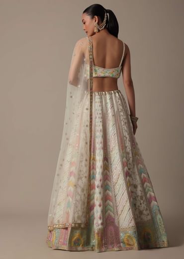 Elegant White Lehenga Choli Set